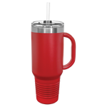 40 oz. Travel Mug with  Snap Lid AND Straw