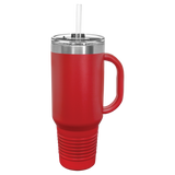 40 oz. Travel Mug with  Snap Lid AND Straw