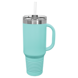 40 oz. Travel Mug with  Snap Lid AND Straw