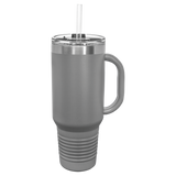 40 oz. Travel Mug with  Snap Lid AND Straw