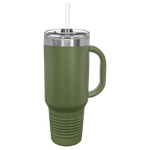 40 oz. Travel Mug with  Snap Lid AND Straw