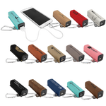 Laserable Leatherette 2200 mAh Power Bank with USB Cord