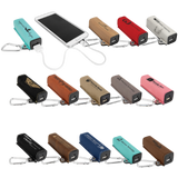 Laserable Leatherette 2200 mAh Power Bank with USB Cord