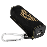 Laserable Leatherette 2200 mAh Power Bank with USB Cord