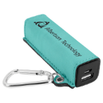 Laserable Leatherette 2200 mAh Power Bank with USB Cord