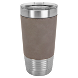 20 oz. Leatherette Grip Tumblers with Clear Lid
