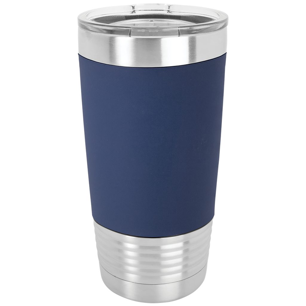 Silicone Grip 20 oz Tumblers with Clear Lid