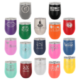 12 oz. Stemless Wine Tumblers with Clear Lid