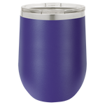 12 oz. Stemless Wine Tumblers with Clear Lid