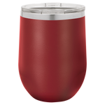12 oz. Stemless Wine Tumblers with Clear Lid
