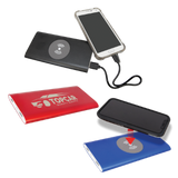 Anodized Aluminum 8000 mAh Power Bank & Wireless Charger with Power Cord