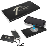 Anodized Aluminum 8000 mAh Power Bank & Wireless Charger with Power Cord